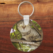 Ik hang daar in...Is het al vrijdag? Sleutelhanger (Voorkant)