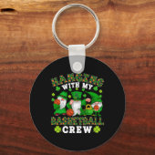 Ik hang met mijn basketbalploeg drie Patrick's Day Sleutelhanger (Voorkant)