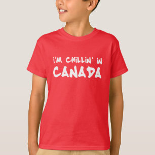 Ik hang rond in Canada T-shirt