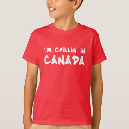 Ik hang rond in Canada T-shirt (Voorkant)