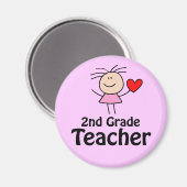 Ik hart 2e klas leraar magneet (Voorkant / Achterkant)