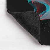 Ik Hart 3D Haaien Muismat (Hoek)