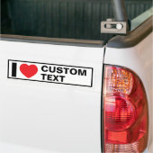 Ik Hart Aangepaste Moderne Klassieke Bumpersticker (Op Truck)
