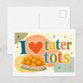 "Ik [Hart] Aardappelroosjes" Briefkaart (Voorkant / Achterkant)