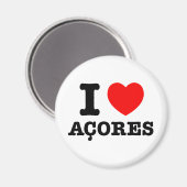 Ik hart Acores Magneet (Voorkant / Achterkant)