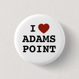 Ik hart Adams Point Knop Ronde Button 3,2 Cm