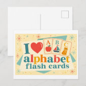 "Ik [Hart] Alfabet Flitskaarten" Briefkaart (Voorkant / Achterkant)