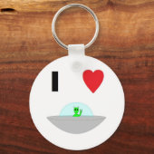 Ik hart Aliens Sleutelhanger (Voorkant)