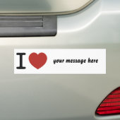 Ik hart alles wat je wilt. bumpersticker (Op auto)