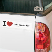 Ik hart alles wat je wilt. bumpersticker (Op Truck)