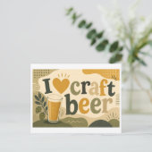 "Ik [Hart] Ambachtelijk Bier" Briefkaart (Staand voorkant)