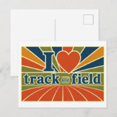 "Ik [Hart] Atletiek" Briefkaart (Voorkant / Achterkant)