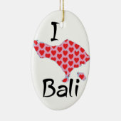 Ik hart Bali Keramisch Ornament (Rechts)