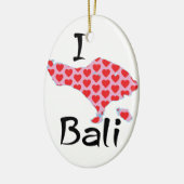 Ik hart Bali Keramisch Ornament (Links)