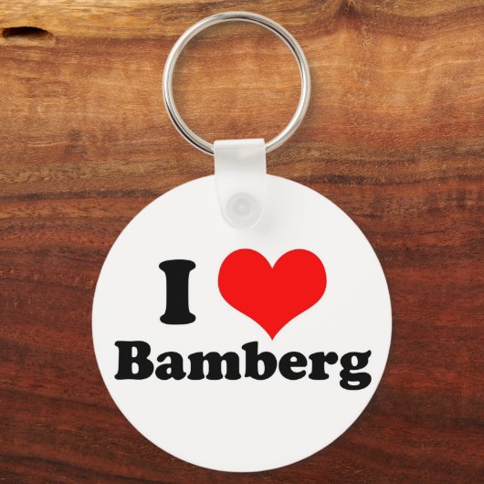 Ik hart Bamberg Sleutelhanger (Voorkant)