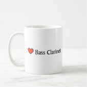 Ik hart Bass Clarinet Koffiemok (Links)