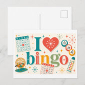 "Ik [Hart] Bingo" Briefkaart (Voorkant / Achterkant)