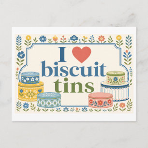 "Ik [Hart] Biscuitdozen" Briefkaart