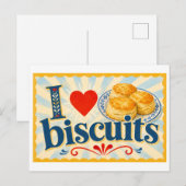 "Ik [Hart] Biscuits" Briefkaart (Voorkant / Achterkant)