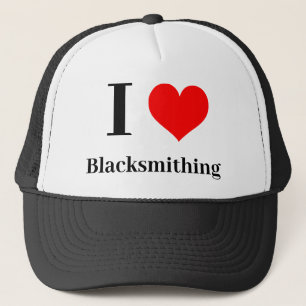 Ik hart Blacksmithing Trucker Pet