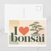 "Ik [Hart] Bonsai" Briefkaart (Voorkant / Achterkant)