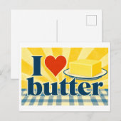 "Ik [Hart] Boter" Briefkaart (Voorkant / Achterkant)