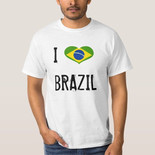 Ik hart Brazilië T-shirt (Voorkant)