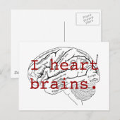 Ik hart breinen. briefkaart (Voorkant / Achterkant)