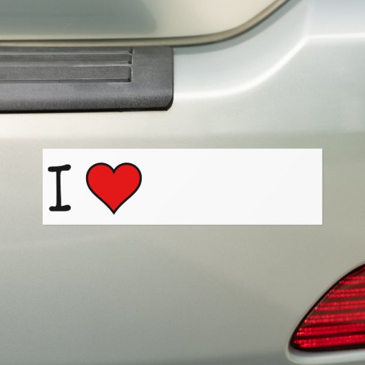 IK HART BUMPERSTICKER (Op auto)