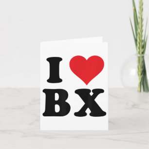 Ik Hart Bx Initialen Ik Hou Van B.x. Voor- En Acht Kaart