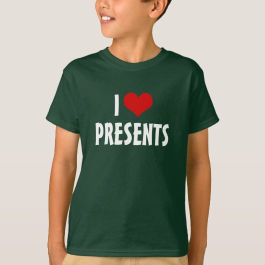 Ik [hart] Cadeaus T-shirt (Voorkant)