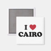 Ik hart Caïro Egypte Magneet (Voorkant / Achterkant)