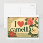 "Ik [Hart] Camelia's" Briefkaart (Voorkant / Achterkant)