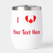 Ik (hart Canadese vlag) Jouw rode tekst (Voorkant)