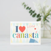 "Ik [Hart] Canasta" Briefkaart (Staand voorkant)
