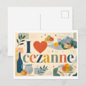 "Ik [Hart] Cezanne" Briefkaart (Voorkant / Achterkant)