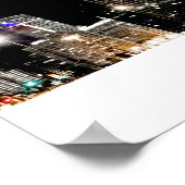 Ik hart Chicago Skyline in kleur Poster (Hoek)