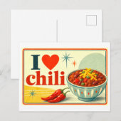 "Ik [Hart] Chili" Briefkaart (Voorkant / Achterkant)