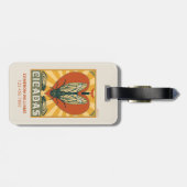 Ik hart cicaden bagagelabel (Achterkant horizontaal)