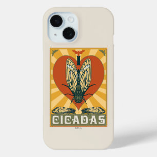 Ik hart cicaden iPhone 15 case