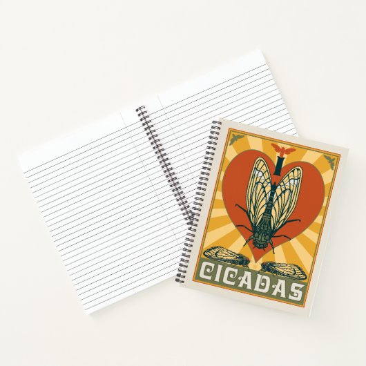 Ik hart cicaden notitieboek (Binnen)