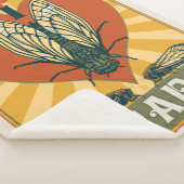 Ik hart cicaden sherpa deken (3/4)