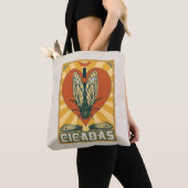 Ik hart cicaden tote bag (Dichtbij)
