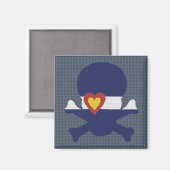 Ik hart Colorado schedel! Magneet (Voorkant / Achterkant)