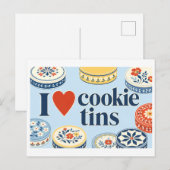 "Ik [Hart] Cookie Blikken" Briefkaart (Voorkant / Achterkant)