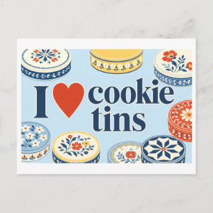 "Ik [Hart] Cookie Blikken" Briefkaart
