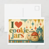 "Ik [Hart] Cookiepotten" Briefkaart (Voorkant / Achterkant)