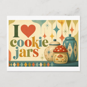 "Ik [Hart] Cookiepotten" Briefkaart
