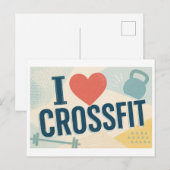 "Ik [Hart] Crossfit" Briefkaart (Voorkant / Achterkant)