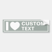 Ik Hart Custom Moderne Boho Bumpersticker (Voorkant)